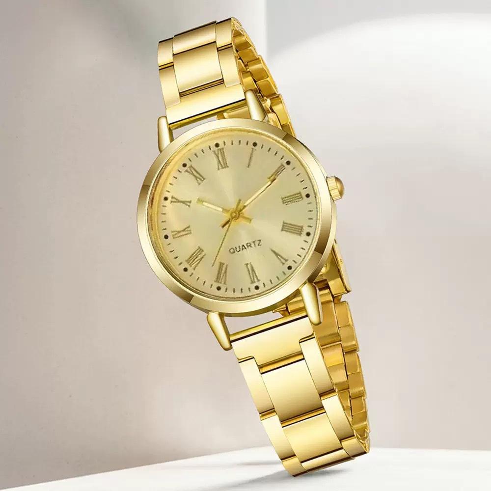 Ladies Graduated Dial Steel Belt Quartz Watch One size fits all золотой
Ladies Graduated Dial Steel Belt Quartz Watch One size fits all золотой
