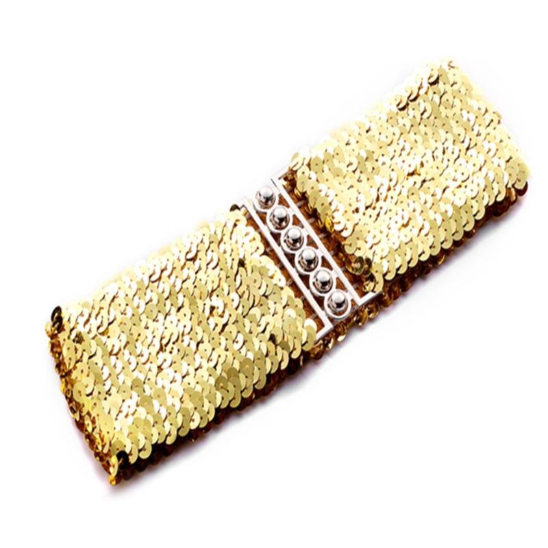 Adult Elastic Belt with Row Buckle Light Luxurious Ladies Full Sequin Waistband золотий
Adult Elastic Belt with Row Buckle Light Luxurious Ladies Full Sequin Waistband золотий