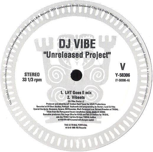 12inch Record DJ VIBE - Unreleased Project Y58306 Tribal Portugal 1995 US Dance & Electronica Used
12inch Record DJ VIBE - Unreleased Project Y58306 Tribal Portugal 1995 US Dance & Electronica Used