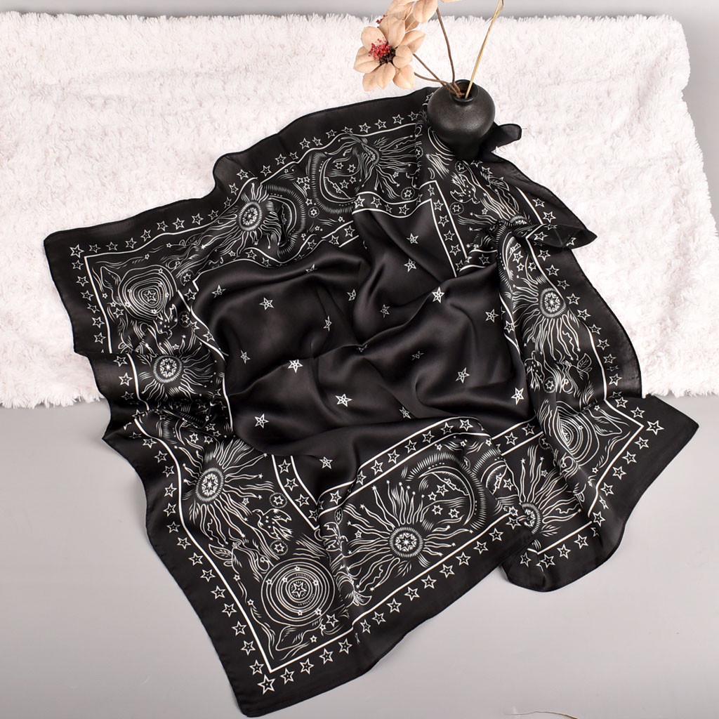 (SU)Женский шарф, шарфы, платок с принтом, шейный шарф, бандана BK чёрный
(SU)Женский шарф, шарфы, платок с принтом, шейный шарф, бандана BK чёрный