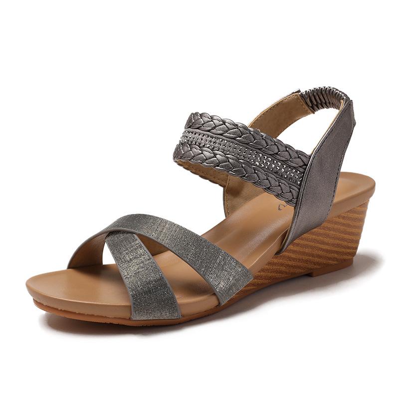 Bohemian wedge sandals women s new ethnic style open-toed versatile cross-woven Roman shoes 36
Bohemian wedge sandals women s new ethnic style open-toed versatile cross-woven Roman shoes 36