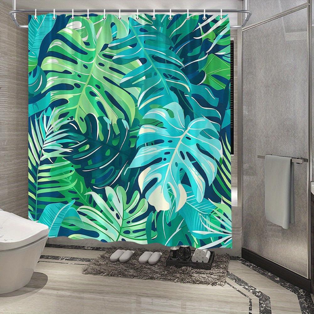 1Pc Tropical Monstera Leaf Shower Curtain - Lush Green Botanical Design, Modern Polyester Fabric, 12 Hooks, 70.8X70.8 Inches, W60H190(CM)-1 Pcs
1Pc Tropical Monstera Leaf Shower Curtain - Lush Green Botanical Design, Modern Polyester Fabric, 12 Hooks, 70.8X70.8 Inches, W60H190(CM)-1 Pcs