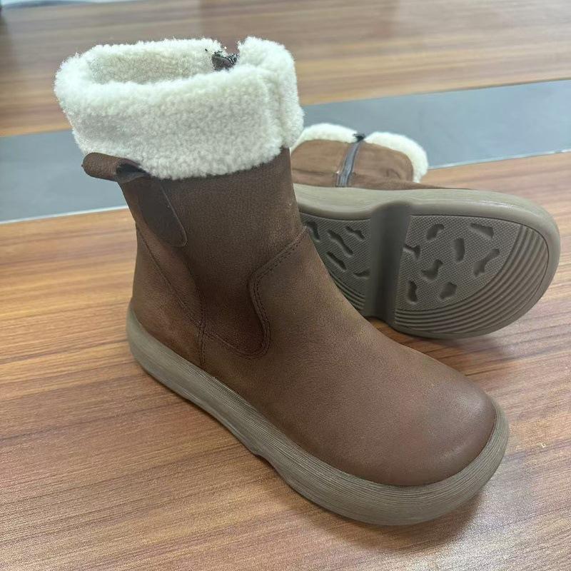 Зимние новые бархатные утепленные теплые сноубутсы из первого слоя коровьей кожи, полусапоги Мартин, толстая подошва, женские хлопковые туфли 40
Зимние новые бархатные утепленные теплые сноубутсы из первого слоя коровьей кожи, полусапоги Мартин, толстая подошва, женские хлопковые туфли 40