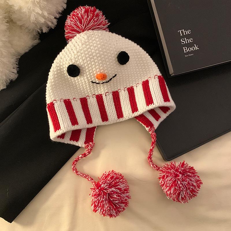 Winter snowman knitted hat children winter atmosphere warm cute wool hat versatile ear protector man one size fits all червоний
Winter snowman knitted hat children winter atmosphere warm cute wool hat versatile ear protector man one size fits all червоний