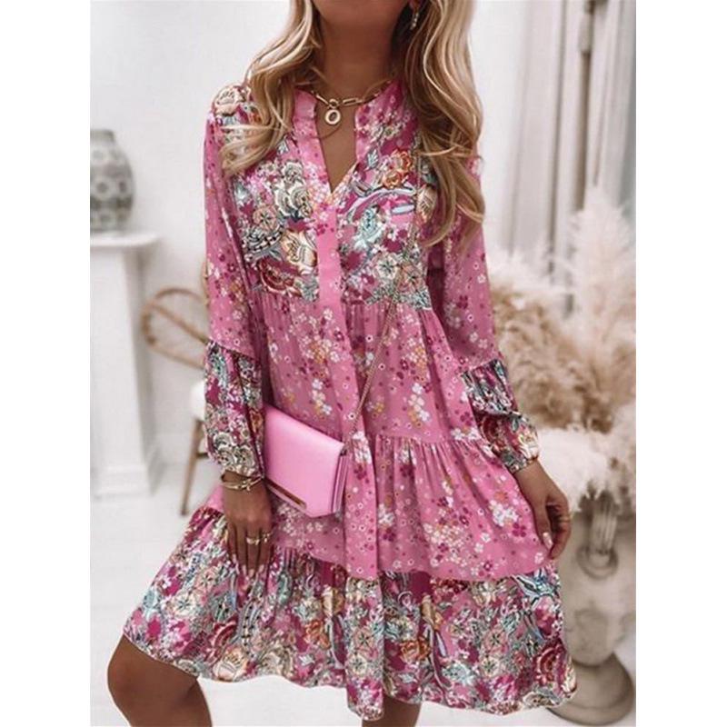 2022 European & American Women s V-Neck Long Sleeve Plus Size Dress - Spring, Summer & Autumn Collection XL розовый
2022 European & American Women s V-Neck Long Sleeve Plus Size Dress - Spring, Summer & Autumn Collection XL розовый