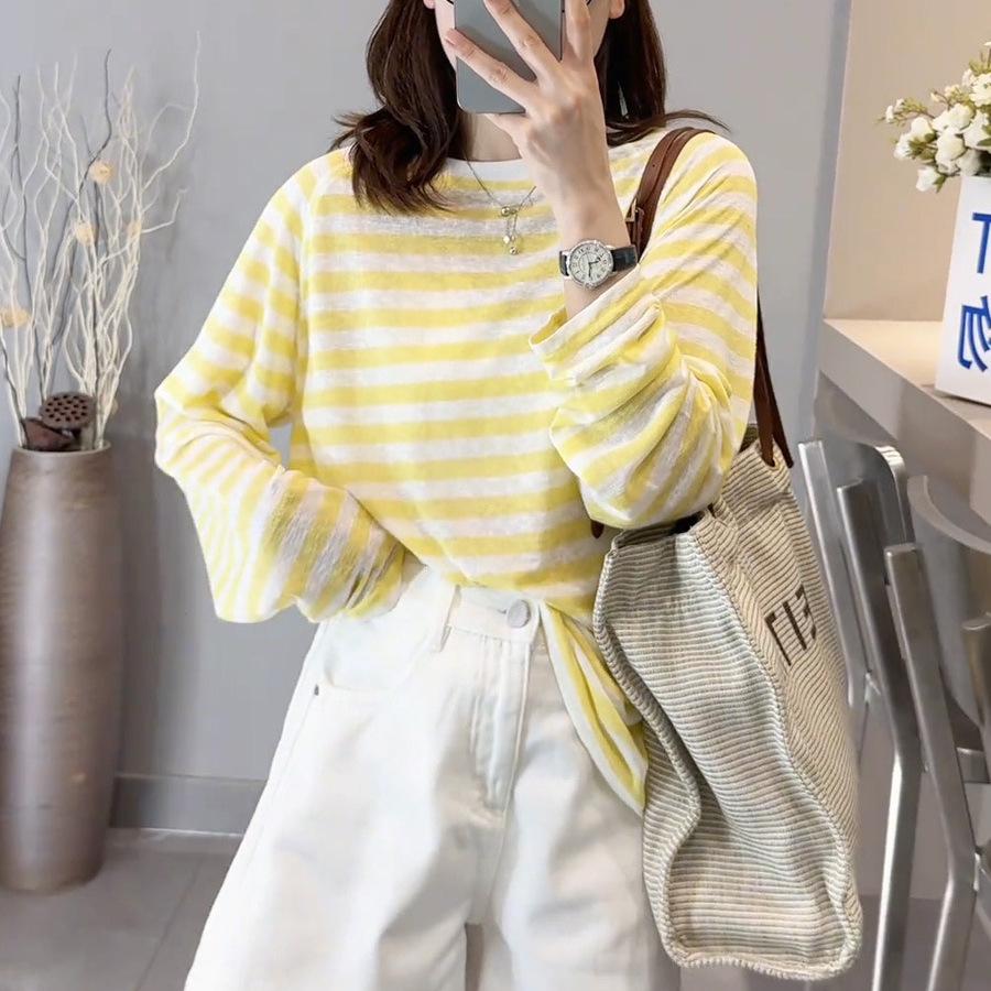 Women s 2024 Korean Retro Striped Color Block Sun Protection Long Sleeve Top Large
Women s 2024 Korean Retro Striped Color Block Sun Protection Long Sleeve Top Large