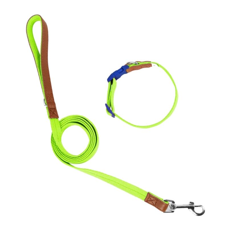 Heavy Duty Dog Collar Leash for Large Medium Dogs Walking Hiking Harnesses Strong Pet Dog Leash L зелений
Heavy Duty Dog Collar Leash for Large Medium Dogs Walking Hiking Harnesses Strong Pet Dog Leash L зелений