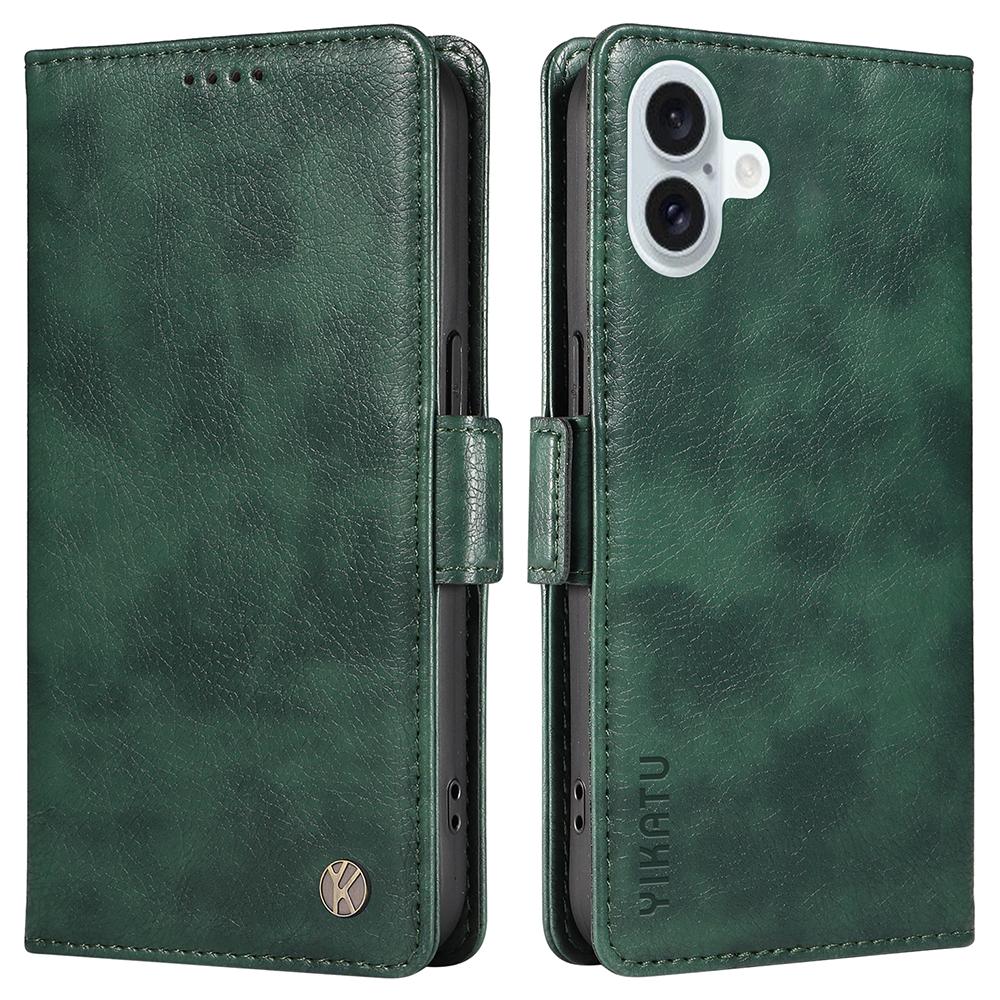 YIKATU YK-007 For iPhone 16 Plus Case Litchi Texture Wallet PU Leather Flip Phone Cover Green
YIKATU YK-007 For iPhone 16 Plus Case Litchi Texture Wallet PU Leather Flip Phone Cover Green