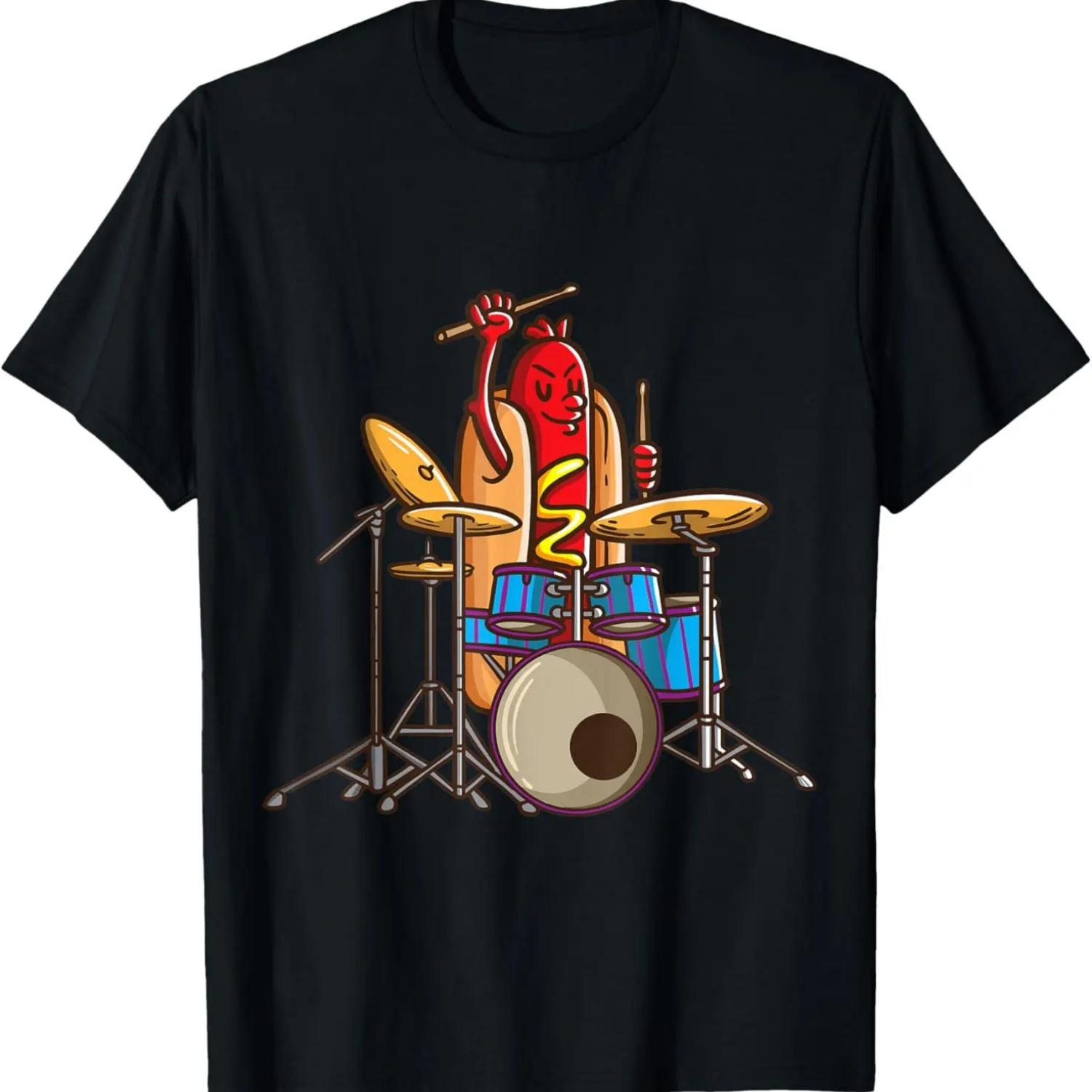 Hotdog Drummer Shirt Drum and Bass Percussionist Music Shirt T-Shirt XXXXXL чорний
Hotdog Drummer Shirt Drum and Bass Percussionist Music Shirt T-Shirt XXXXXL чорний
