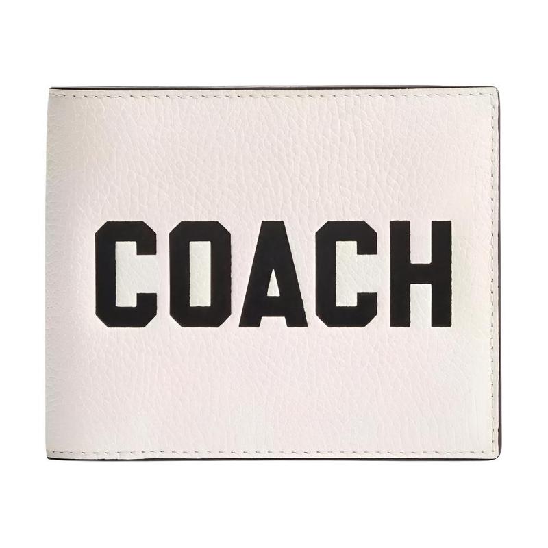 COACH 3 IN 1 Wallet 11 Letter Logo Printed Bifold Polished Pebbled Leather Wallet Unisex Couple Style White білий
COACH 3 IN 1 Wallet 11 Letter Logo Printed Bifold Polished Pebbled Leather Wallet Unisex Couple Style White білий