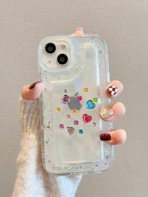 Прозрачный чехол с градиентом радуги и лазерного блеска для Iphone 14 Pro Max 13 12 11 Plus, прозрачная противоударная задняя крышка с сердцем и бриллиантами For iPhone 13 Pro
Прозрачный чехол с градиентом радуги и лазерного блеска для Iphone 14 Pro Max 13 12 11 Plus, прозрачная противоударная задняя крышка с сердцем и бриллиантами For iPhone 13 Pro