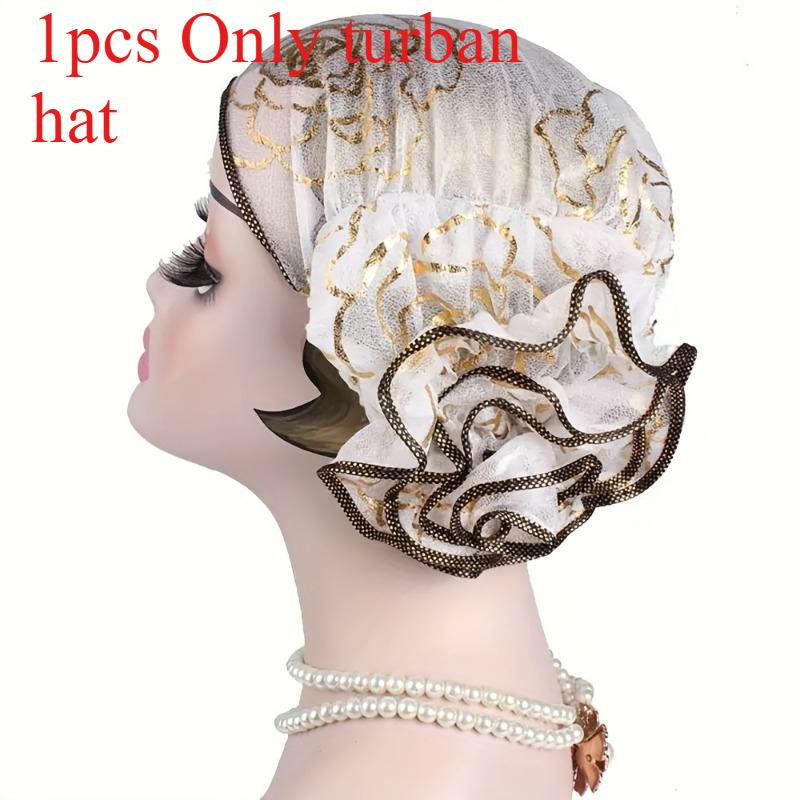 1/2pcs Lace Turban Hat with Print Rose Flower Hood Spring and Autumn Style Is An Ideal Clothing Accessory бежевий
1/2pcs Lace Turban Hat with Print Rose Flower Hood Spring and Autumn Style Is An Ideal Clothing Accessory бежевий