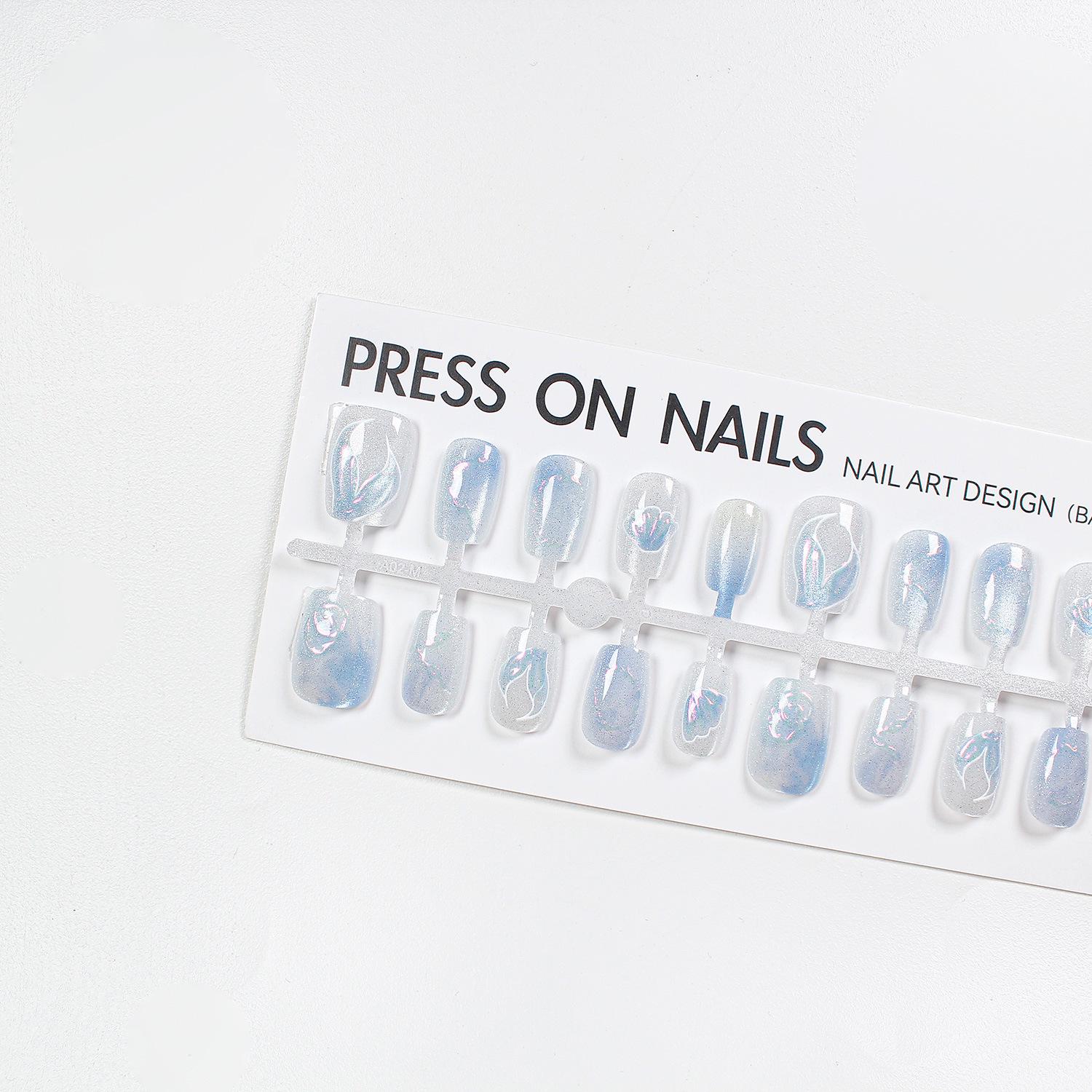 Jiaolong Summer Cat Eye Blue Ocean Handmade Stylish Wearable Nails
Jiaolong Summer Cat Eye Blue Ocean Handmade Stylish Wearable Nails