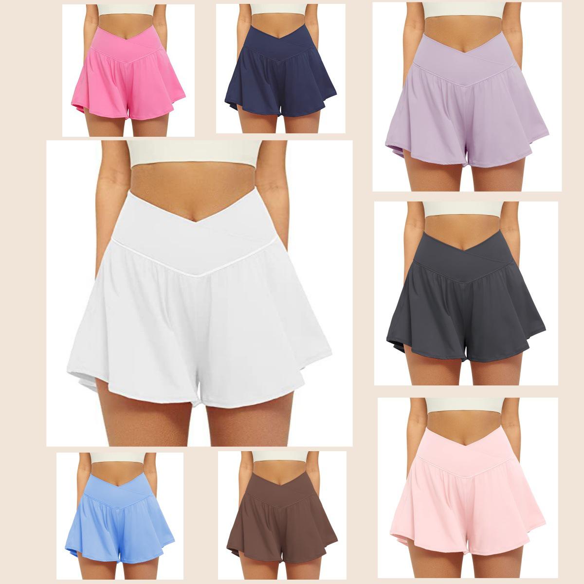 European & American Women s Crossover Sports Shorts with Pockets: Butterfly Yoga, Running, Tennis Skirt, Anti-Exposure Design S коричневий
European & American Women s Crossover Sports Shorts with Pockets: Butterfly Yoga, Running, Tennis Skirt, Anti-Exposure Design S коричневий