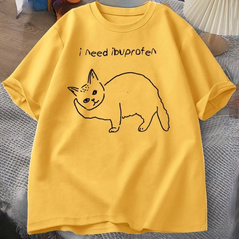 I Need Ibuprofen Cat TShirt Funny Cute Cat Tee Shirt Unisextal Health T Shirt Unisex Women Cat Lover Tshirt Loose Clothing Streetwear 4XL
I Need Ibuprofen Cat TShirt Funny Cute Cat Tee Shirt Unisextal Health T Shirt Unisex Women Cat Lover Tshirt Loose Clothing Streetwear 4XL