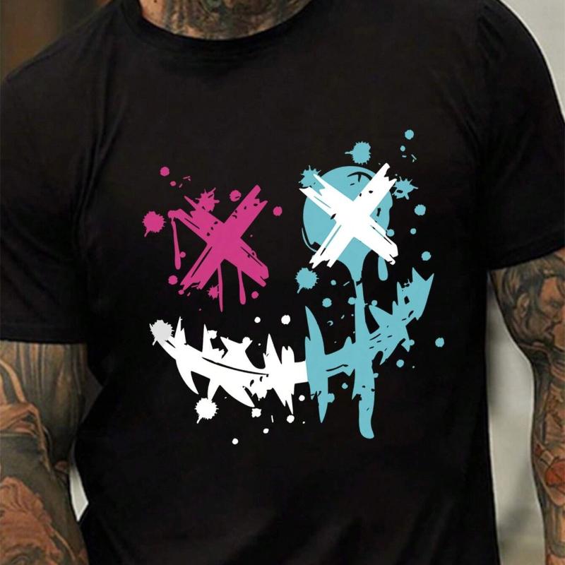 Летняя мужская футболка из 100% чистого хлопка, повседневная, свободного кроя, с принтом в виде смайлика, спортивная, удобная, с круглым вырезом и коротким рукавом XL
Летняя мужская футболка из 100% чистого хлопка, повседневная, свободного кроя, с принтом в виде смайлика, спортивная, удобная, с круглым вырезом и коротким рукавом XL