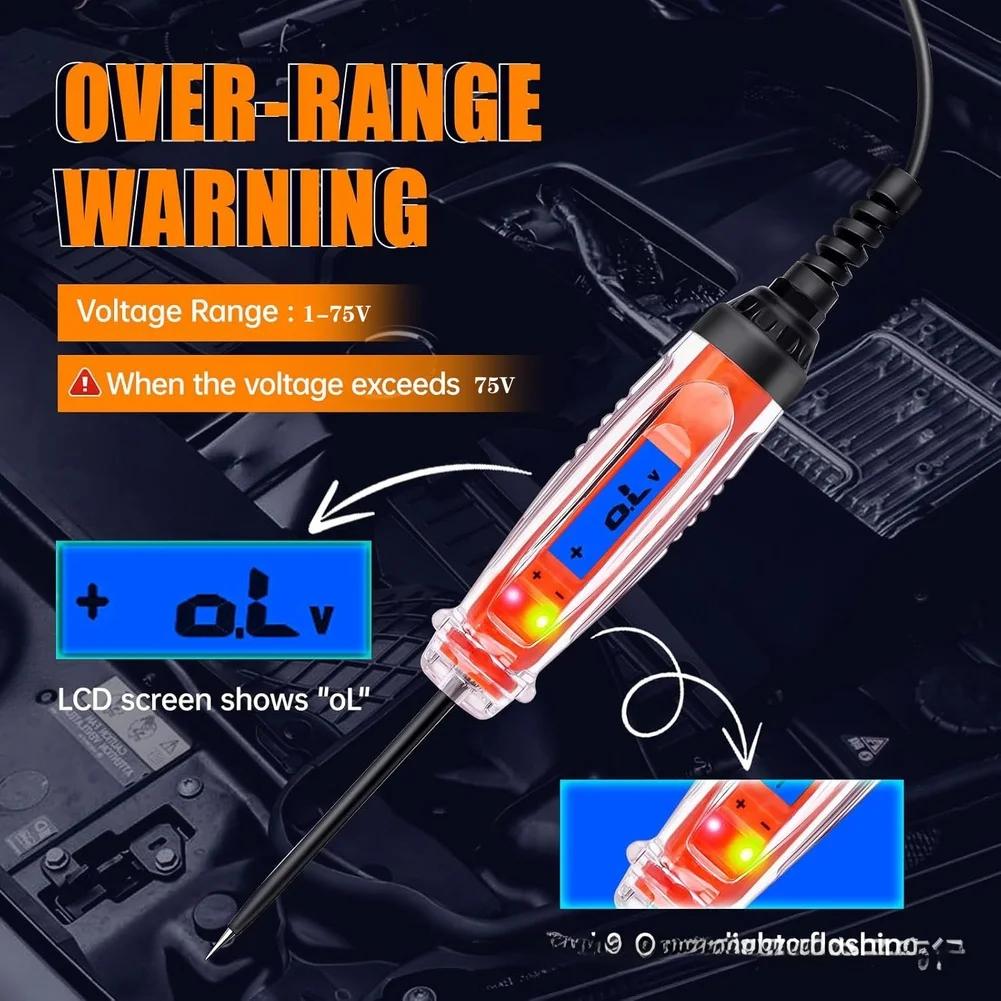 LCD Automotive Voltage Detector with LED Indicators for Testing Vehicle Circuits Batteries and Ignition Systems 1-75V China Mainland
LCD Automotive Voltage Detector with LED Indicators for Testing Vehicle Circuits Batteries and Ignition Systems 1-75V China Mainland