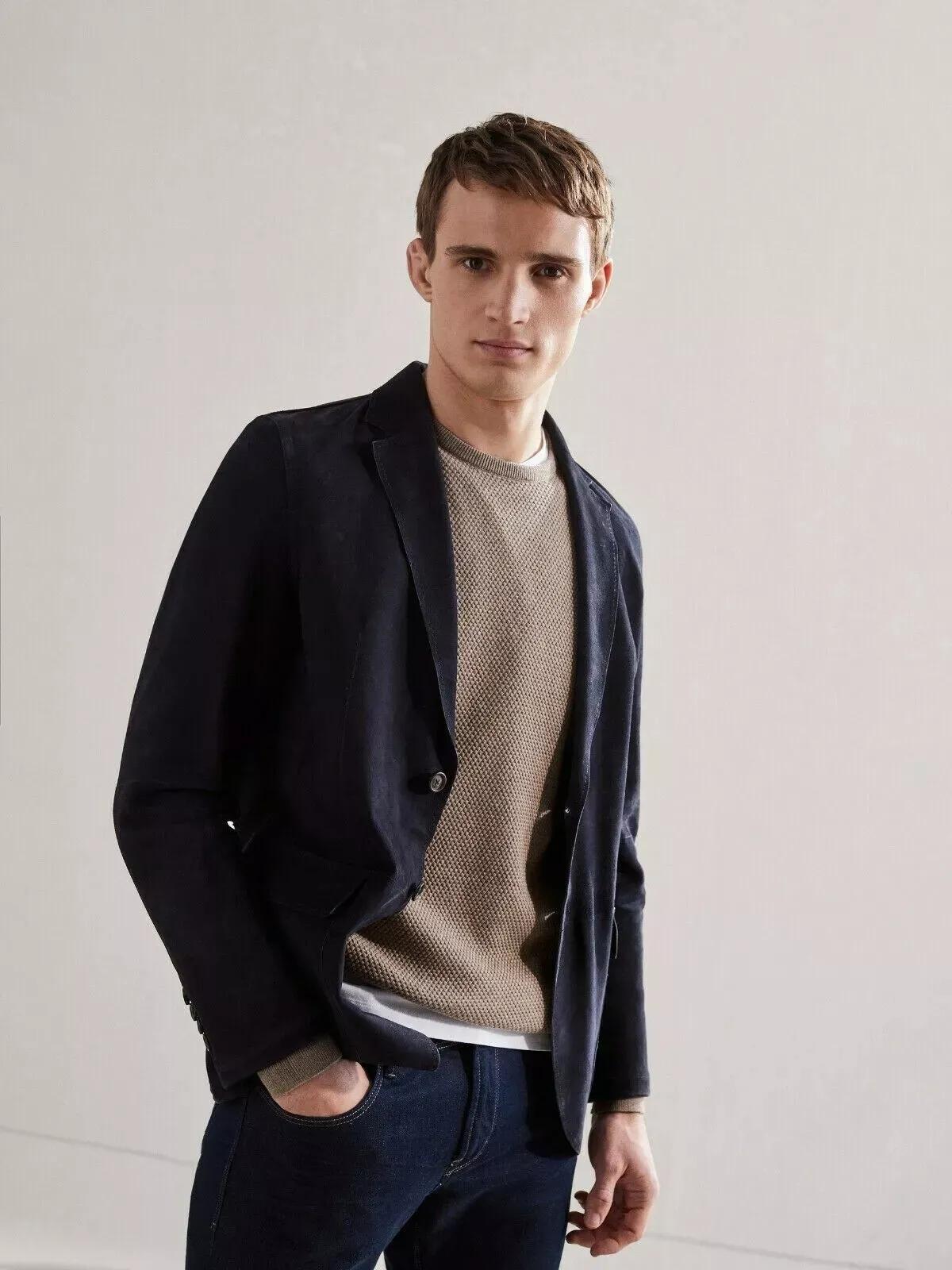 Stylish Men s Dark Blue Soft Suede Leather Blazer Handmade Formal Party Casual 3XL темно-синього кольору
Stylish Men s Dark Blue Soft Suede Leather Blazer Handmade Formal Party Casual 3XL темно-синього кольору