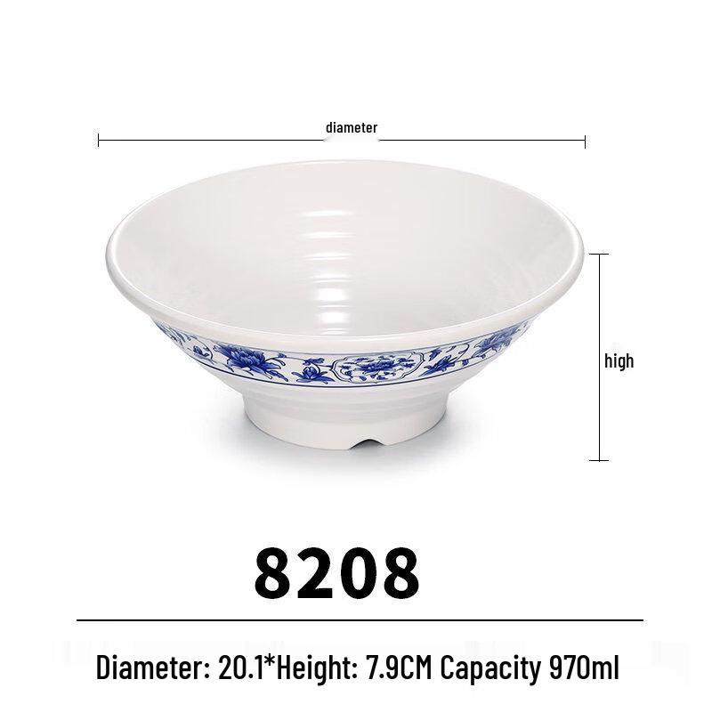 Melamine Blue & White Porcelain Style Noodle Bowl Set
Melamine Blue & White Porcelain Style Noodle Bowl Set