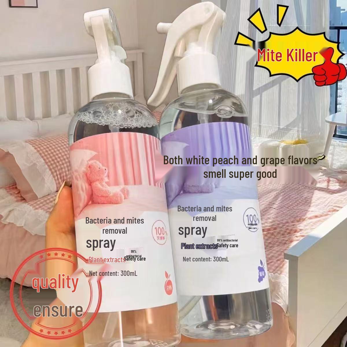 Fresh Scent Anti-Mite Spray: Eliminates Mites, Deodorizes, and Protects Linens and Clothing with Antibacterial Formula - Ideal for Dorm Rooms Fragrance-free 300ml with Spray Head
Fresh Scent Anti-Mite Spray: Eliminates Mites, Deodorizes, and Protects Linens and Clothing with Antibacterial Formula - Ideal for Dorm Rooms Fragrance-free 300ml with Spray Head