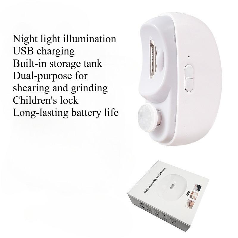 Rechargeable Electric Nail Clipper Grinding and Polishing with Light Automatic Nail Trimmer Nail Cutter Manicure for Baby Adult
Rechargeable Electric Nail Clipper Grinding and Polishing with Light Automatic Nail Trimmer Nail Cutter Manicure for Baby Adult