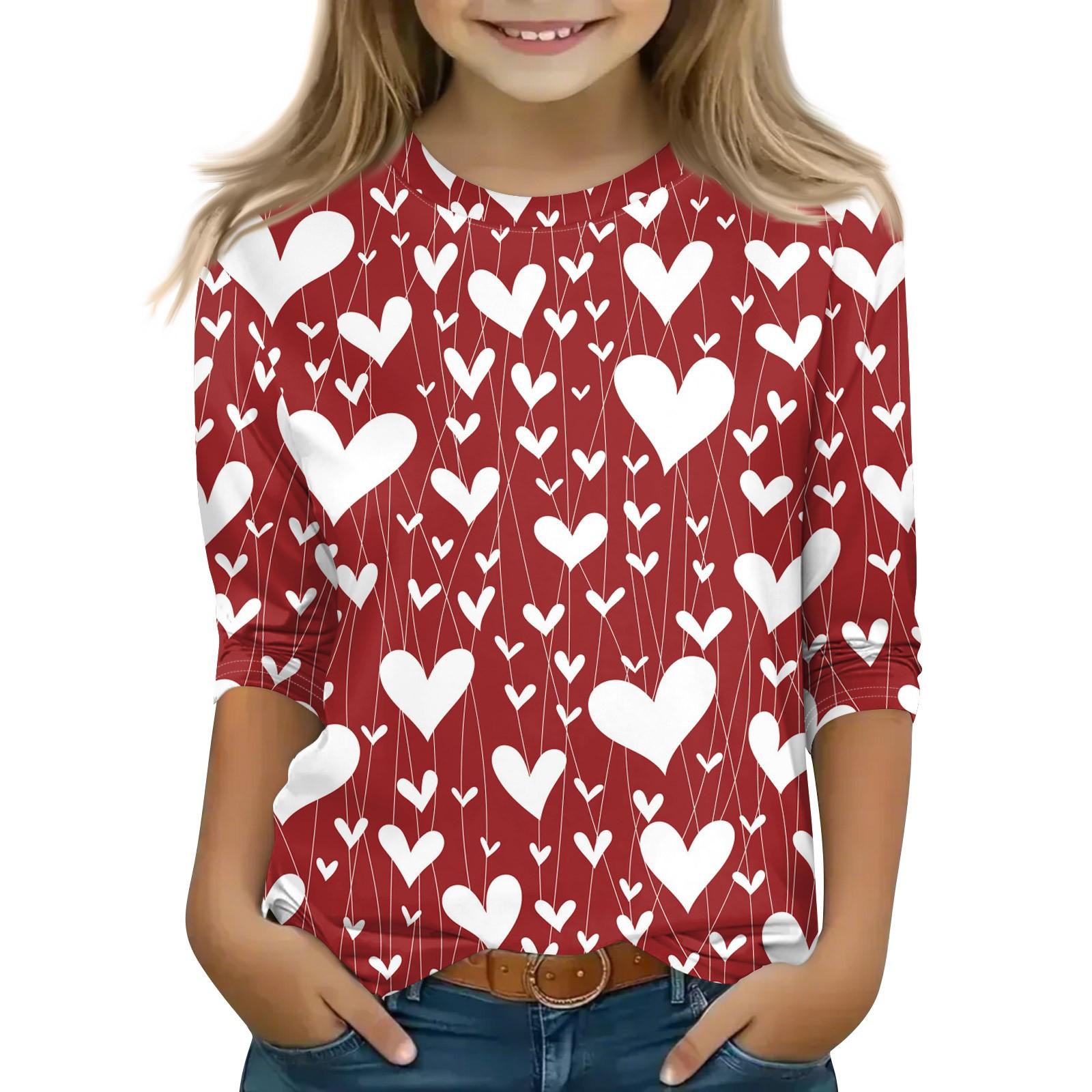 Топы с принтом для девочек 5-16 лет с круглым вырезом и рукавами 3/4 Футболки Модные топы Наряды Футболки 140 винный
Топы с принтом для девочек 5-16 лет с круглым вырезом и рукавами 3/4 Футболки Модные топы Наряды Футболки 140 винный