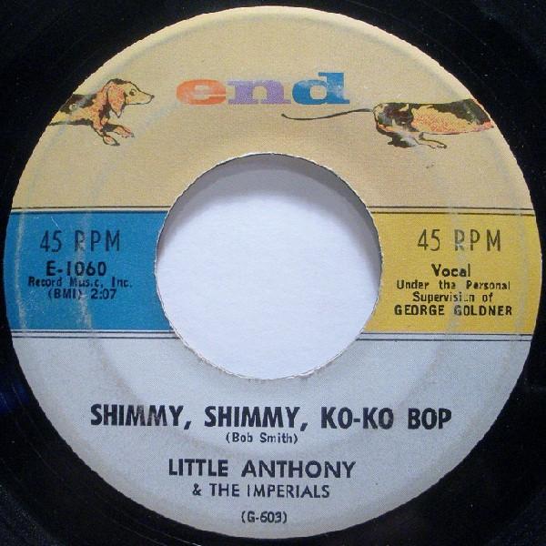 7-дюймовая пластинка LITTLE ANTHONY & THE IMPERIALS - Shimmy, Shimmy, Ko-Ko Bop E1060 End 1959 US Соул/Фанк Б/У
7-дюймовая пластинка LITTLE ANTHONY & THE IMPERIALS - Shimmy, Shimmy, Ko-Ko Bop E1060 End 1959 US Соул/Фанк Б/У