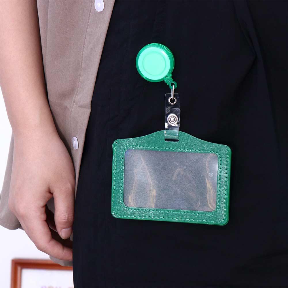 Clip Horizon Style PU Leather ID Badge Holder Retractable Badge Reels Name Card Holder Nurse Doctor
Clip Horizon Style PU Leather ID Badge Holder Retractable Badge Reels Name Card Holder Nurse Doctor