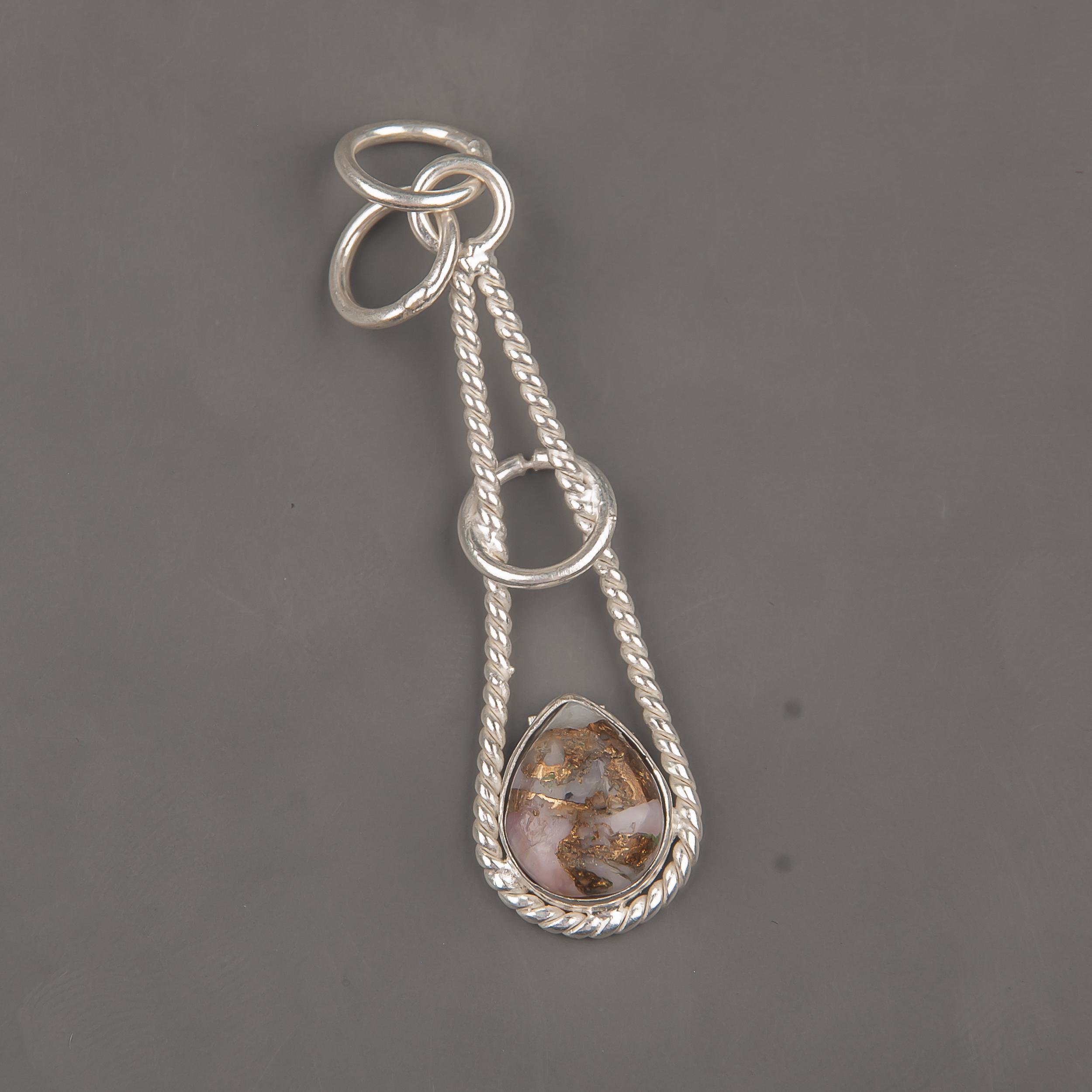 Pink Opal Copper Turquoise Gemstone Pendant, 925 Solid Sterling Silver Pendant, Handmade Beautiful Silver Jewelry, For Wedding Gift 1.78 Inches рожевий
Pink Opal Copper Turquoise Gemstone Pendant, 925 Solid Sterling Silver Pendant, Handmade Beautiful Silver Jewelry, For Wedding Gift 1.78 Inches рожевий