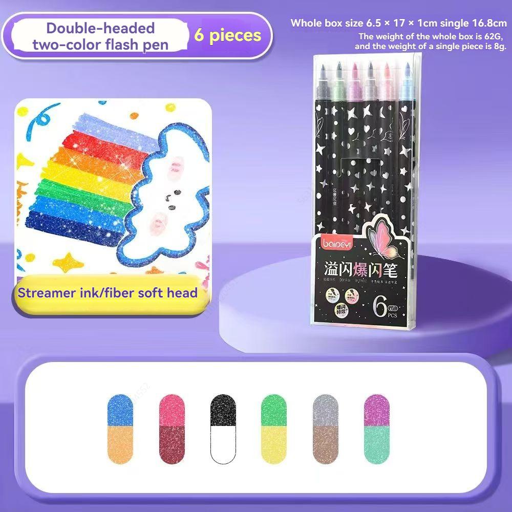 12/48/72/96 Colors Dual Brush Tip Glitter Art Markers Metallic Paint Marker Pens DIY Crafts Birthday Cards, Making Poster, Album
12/48/72/96 Colors Dual Brush Tip Glitter Art Markers Metallic Paint Marker Pens DIY Crafts Birthday Cards, Making Poster, Album