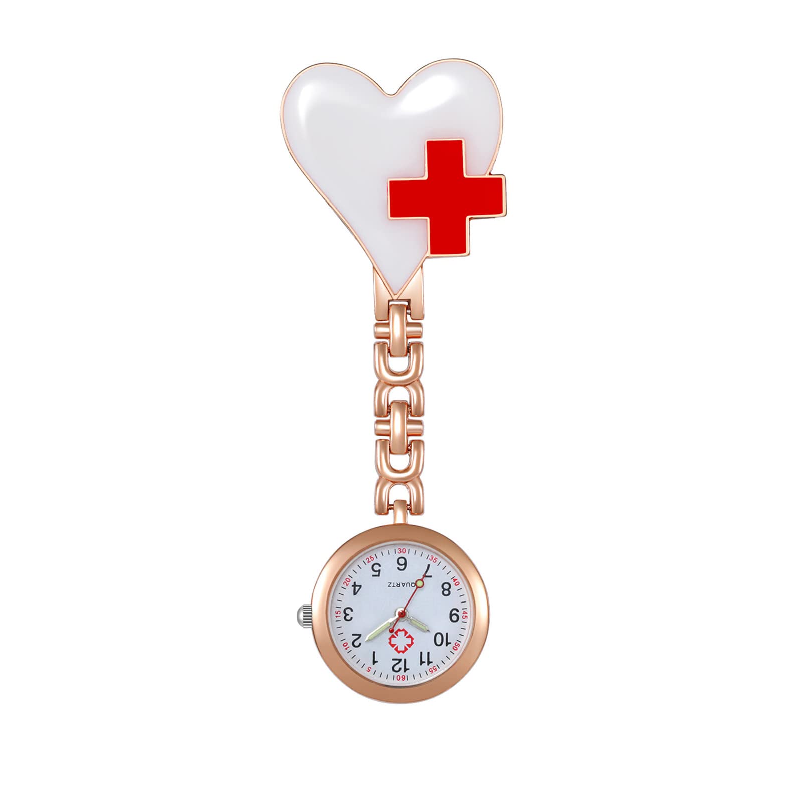 Lancardo Nurse Watch Heart Nurse Clock Водонепроницаемые часы с клипсой Аналоговые карманные часы Милые розово-золотые медсестры Идеальный подарок на День кормления грудью для женщин
Lancardo Nurse Watch Heart Nurse Clock Водонепроницаемые часы с клипсой Аналоговые карманные часы Милые розово-золотые медсестры Идеальный подарок на День кормления грудью для женщин