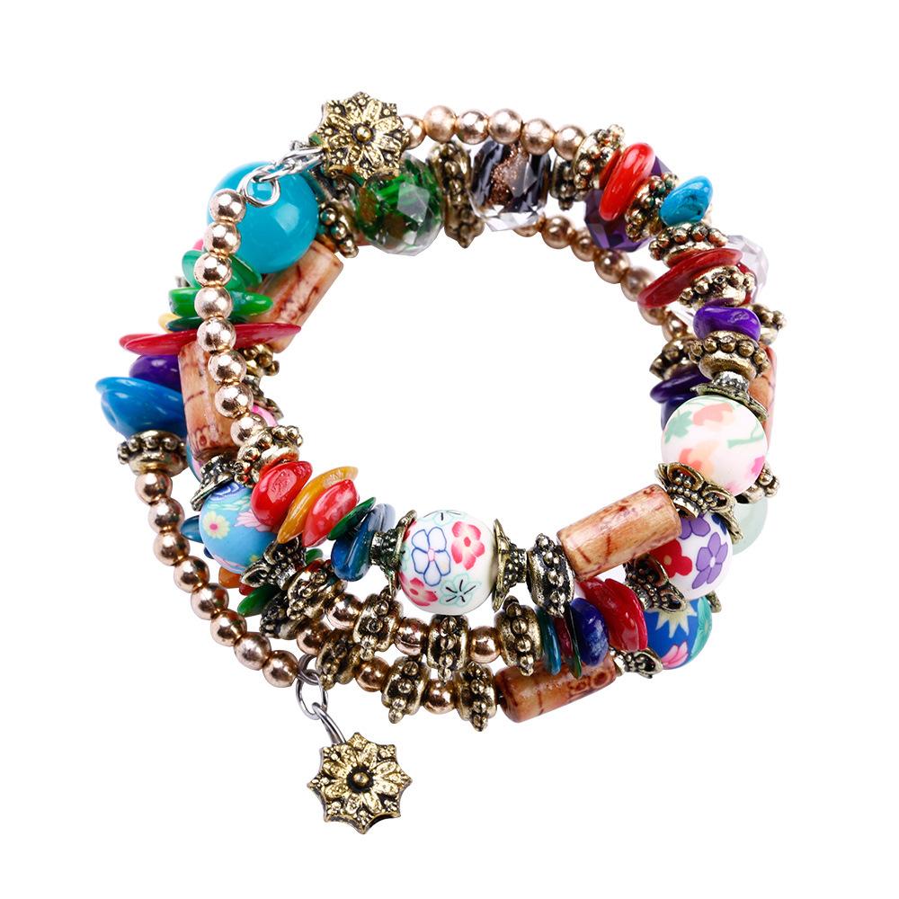 Fashion ethnic wind stone multi-layer bracelet ethnic wind stone bracelet, adjustable size bracelet jewelry різнокольоровий
Fashion ethnic wind stone multi-layer bracelet ethnic wind stone bracelet, adjustable size bracelet jewelry різнокольоровий