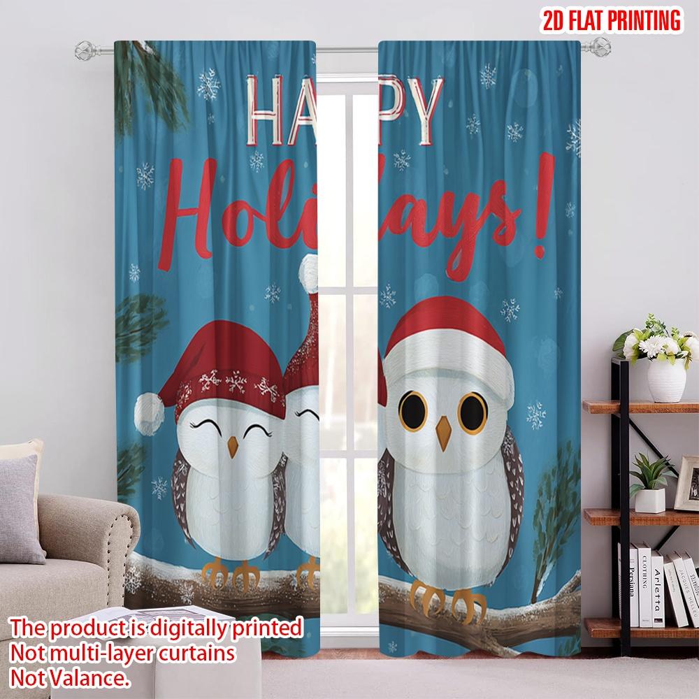2pcs,2D plane printing Contemporary Curtains Santa Hat Owls_ Snowflakes Durable 100% Polyester Fabric (without rod) All Seasons 52.50 × 116.00 cm 2 pcs
2pcs,2D plane printing Contemporary Curtains Santa Hat Owls_ Snowflakes Durable 100% Polyester Fabric (without rod) All Seasons 52.50 × 116.00 cm 2 pcs