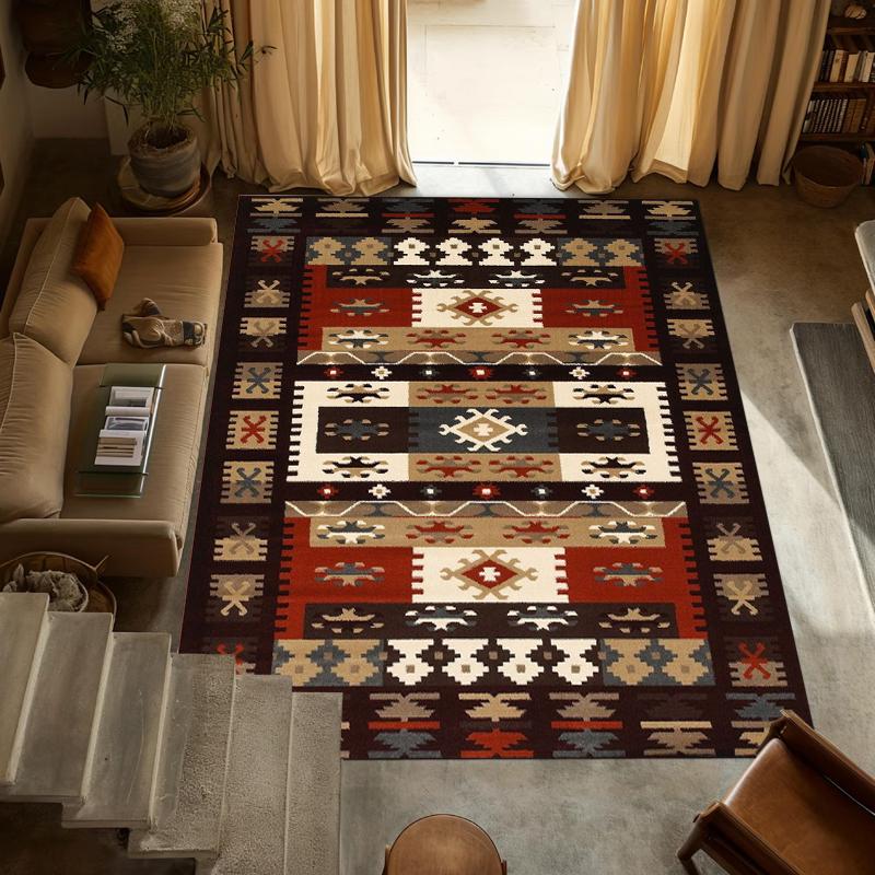 Vintage Ethnic Area Rug for Living Room Bohemian Geometric Pattern with Warm Tones Non Slip Underfoot Perfect for Home Decor 40X60CM
Vintage Ethnic Area Rug for Living Room Bohemian Geometric Pattern with Warm Tones Non Slip Underfoot Perfect for Home Decor 40X60CM