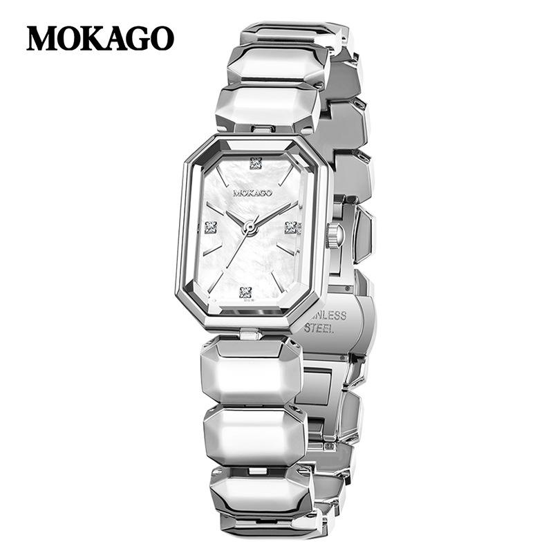 Mokaga Exquisite Ladies Small Square Waterproof Quartz Watch with Mother-of-Pearl Dial
Mokaga Exquisite Ladies Small Square Waterproof Quartz Watch with Mother-of-Pearl Dial