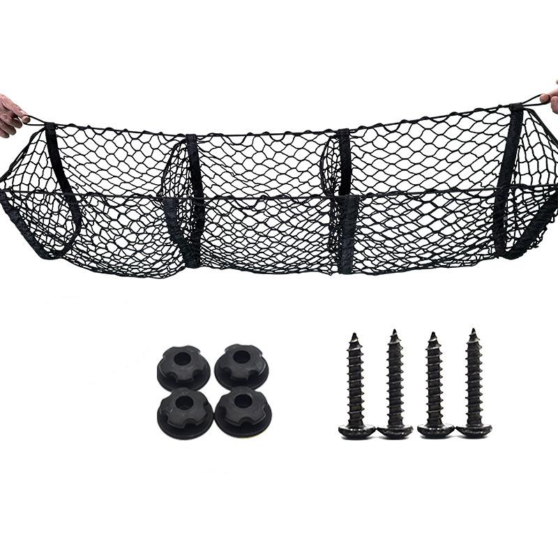 Сетка для багажного отделения пикапа Сетка для багажного отделения с тремя сетками Трехмерная сетка для багажного отделения Универсальные автозапчасти чёрный