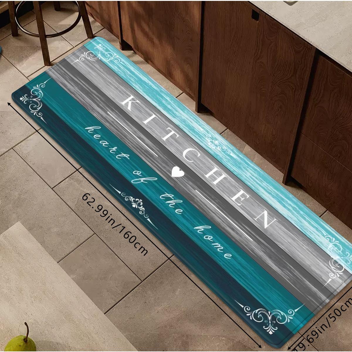 1Pcs Anti Fatigue Kitchen Rugs, Sea Blue Green Wood Print Waterproof Non-Slip Thick Cushioned Kitchen Mat Heavy Duty Comfort Standing Mat for Kitchen 40*60cm
1Pcs Anti Fatigue Kitchen Rugs, Sea Blue Green Wood Print Waterproof Non-Slip Thick Cushioned Kitchen Mat Heavy Duty Comfort Standing Mat for Kitchen 40*60cm