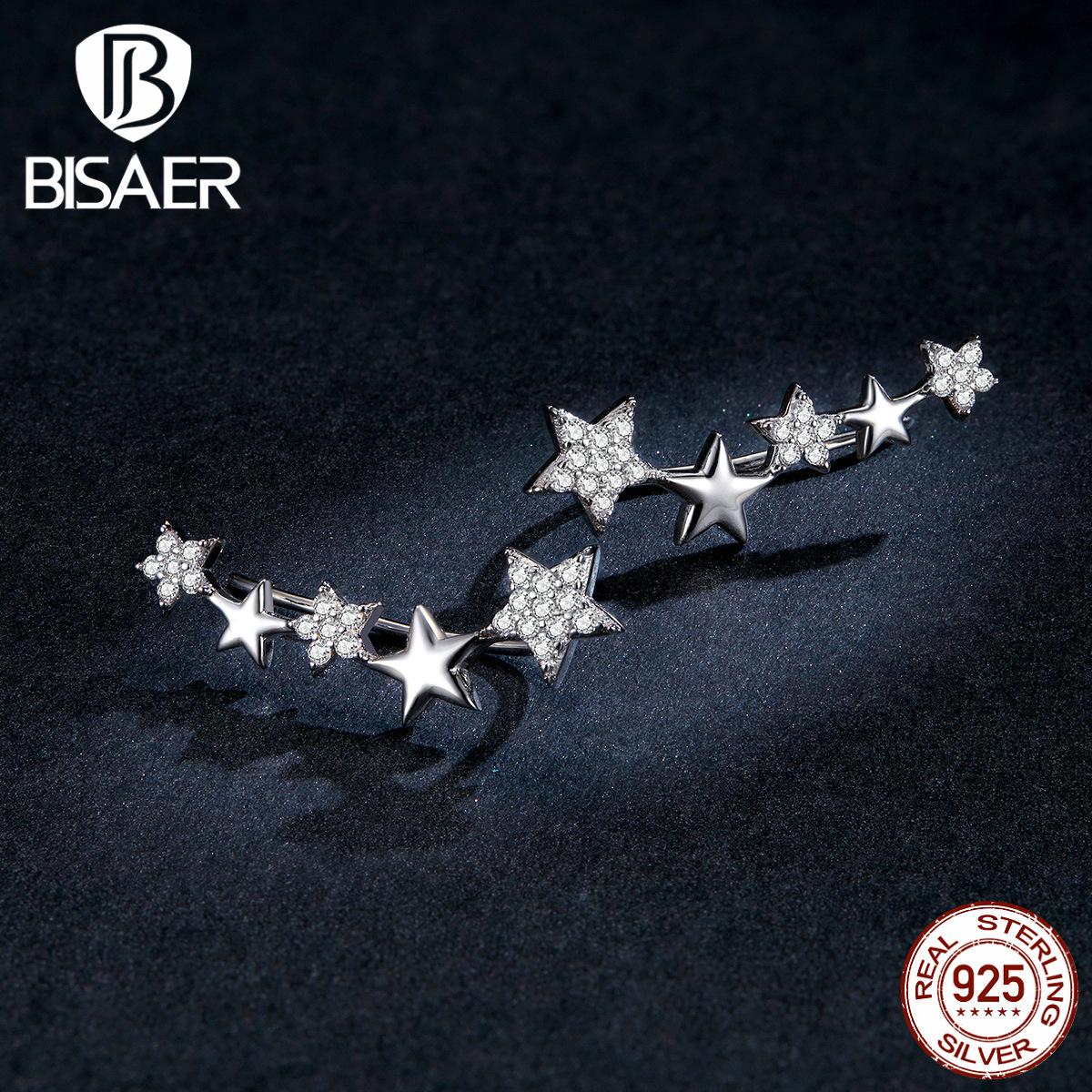 Серьги-гвоздики BISAER с блестящими звездами, маленькие серьги из 100% стерлингового серебра 925 пробы с ослепительным цирконом для женщин 925 silver
Серьги-гвоздики BISAER с блестящими звездами, маленькие серьги из 100% стерлингового серебра 925 пробы с ослепительным цирконом для женщин 925 silver