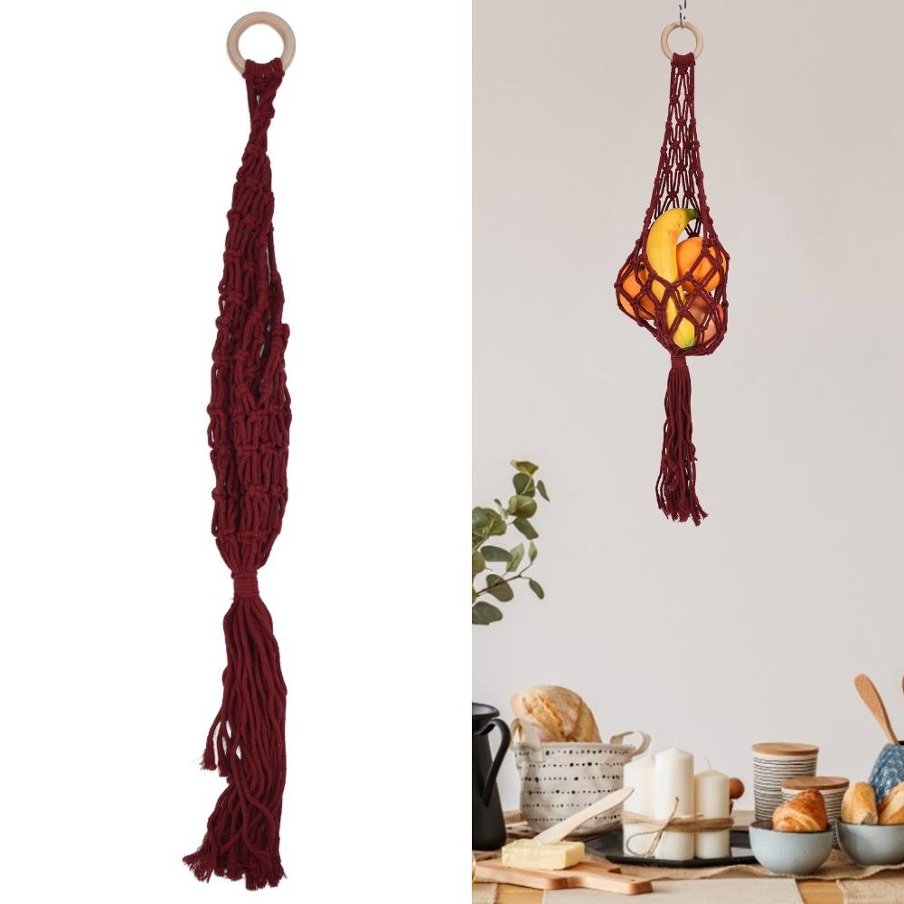 Cotton Rope Net Bag Hand Woven Fruit Storage Net Bag Kitchen Decoration Hanging Basket Kitchen
Cotton Rope Net Bag Hand Woven Fruit Storage Net Bag Kitchen Decoration Hanging Basket Kitchen