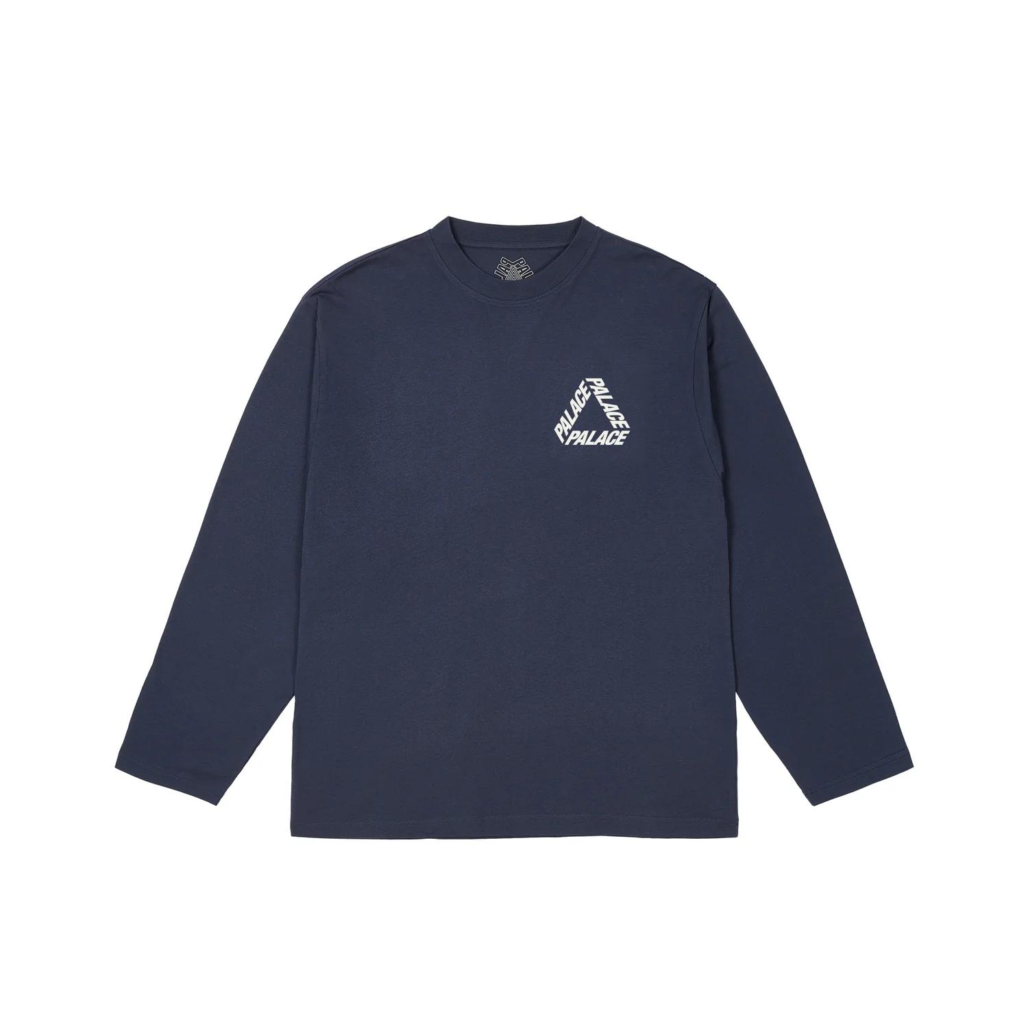 Palace FW24 P3 Long Sleeve Crew Neck T-Shirt With Back Letter Print Unisex Tops Navy-Blue P27LS004 XL
Palace FW24 P3 Long Sleeve Crew Neck T-Shirt With Back Letter Print Unisex Tops Navy-Blue P27LS004 XL