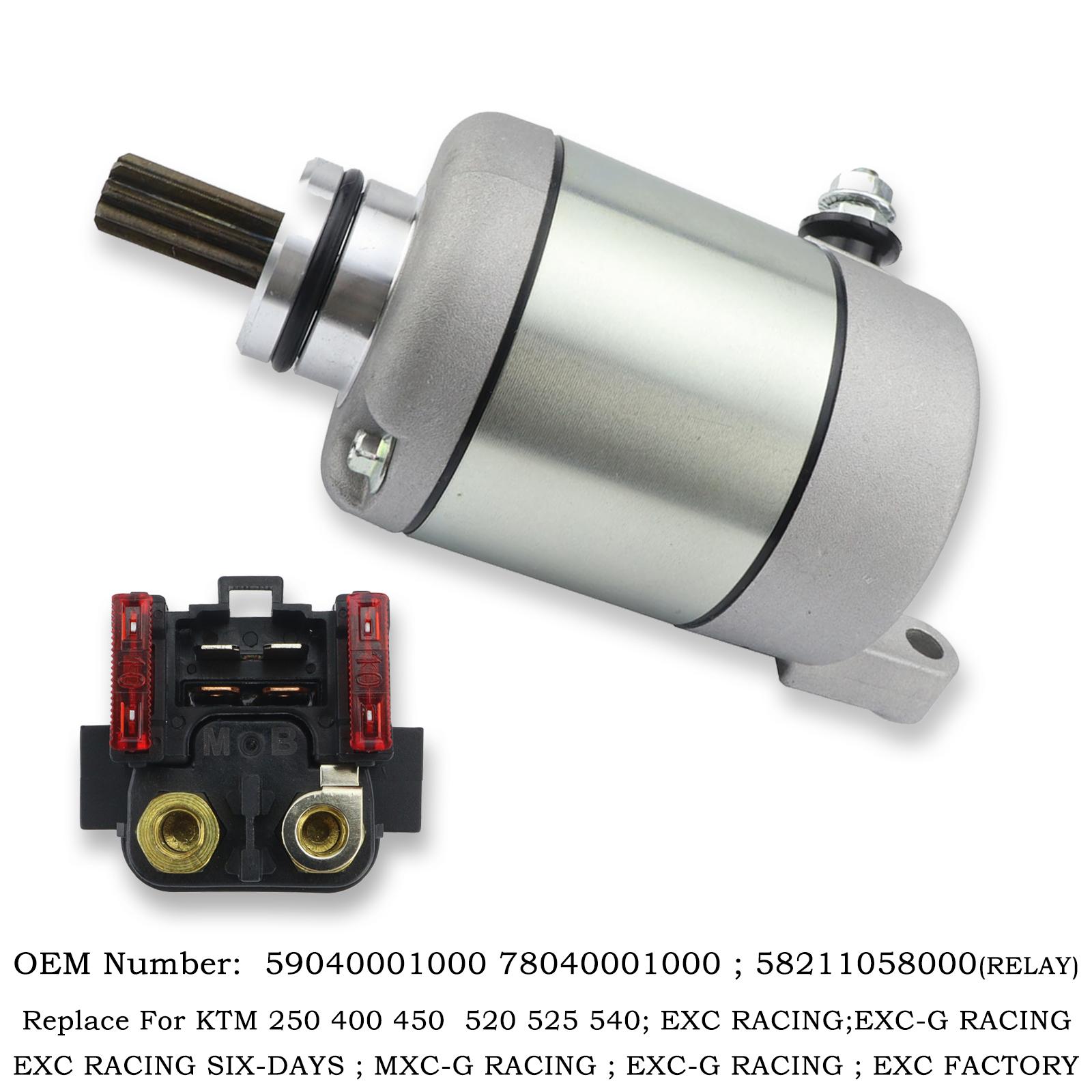 Electrical Starter Motor Relay For KTM EXC 250 400 520 540 Racing XC XC-W Engine Starting For HBERG 78040001000 59040001000 2 PCS Set
Electrical Starter Motor Relay For KTM EXC 250 400 520 540 Racing XC XC-W Engine Starting For HBERG 78040001000 59040001000 2 PCS Set