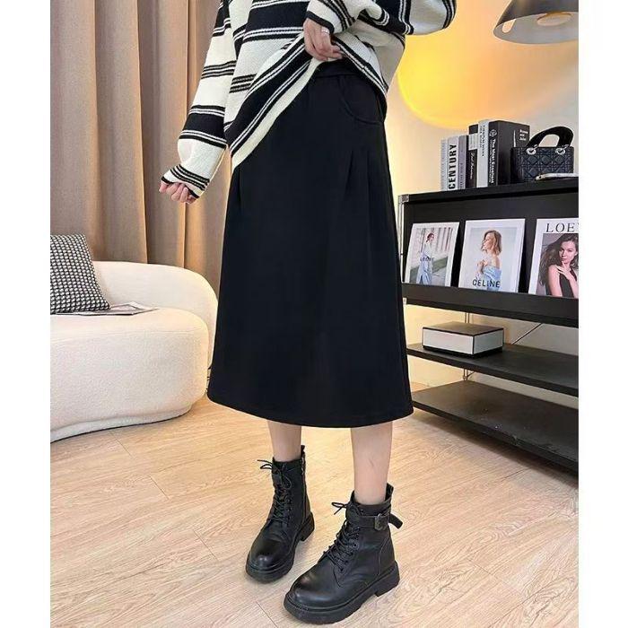 Plus Size Slimming A-Line Midi Skirt with High Waist Tummy Coverage - Spring & Autumn Casual Wear 3XL (145-160 jin)
Plus Size Slimming A-Line Midi Skirt with High Waist Tummy Coverage - Spring & Autumn Casual Wear 3XL (145-160 jin)