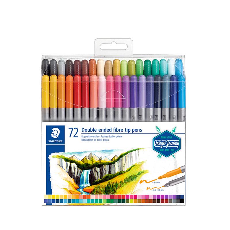 STAEDTLER 72-Color Double-Ended Washable Watercolor Pens for Journaling
STAEDTLER 72-Color Double-Ended Washable Watercolor Pens for Journaling