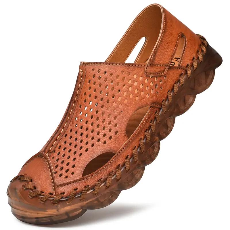 2024 летние мужские дышащие повседневные сандалии на плоской подошве, кожаная обувь 46 коричневый
2024 летние мужские дышащие повседневные сандалии на плоской подошве, кожаная обувь 46 коричневый