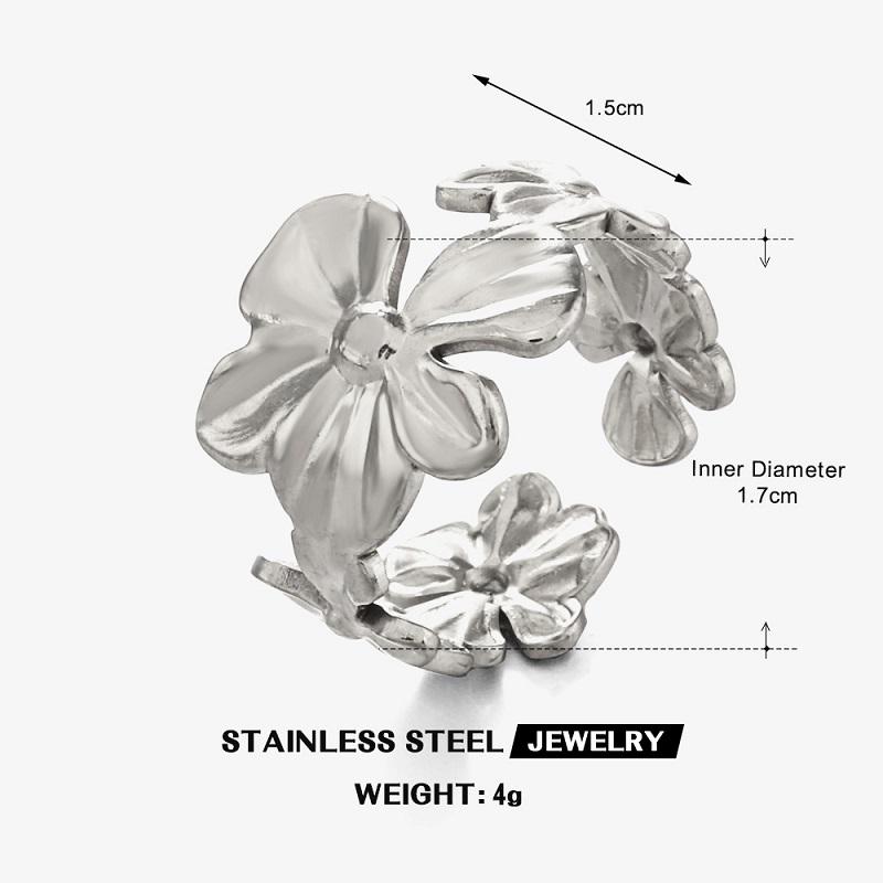 Stainless Steel Gold Color Butterfly Open Rings For Women Exaggerated Metal Flower Adjustable Ring Waterproof Zircon Gifts
Stainless Steel Gold Color Butterfly Open Rings For Women Exaggerated Metal Flower Adjustable Ring Waterproof Zircon Gifts
