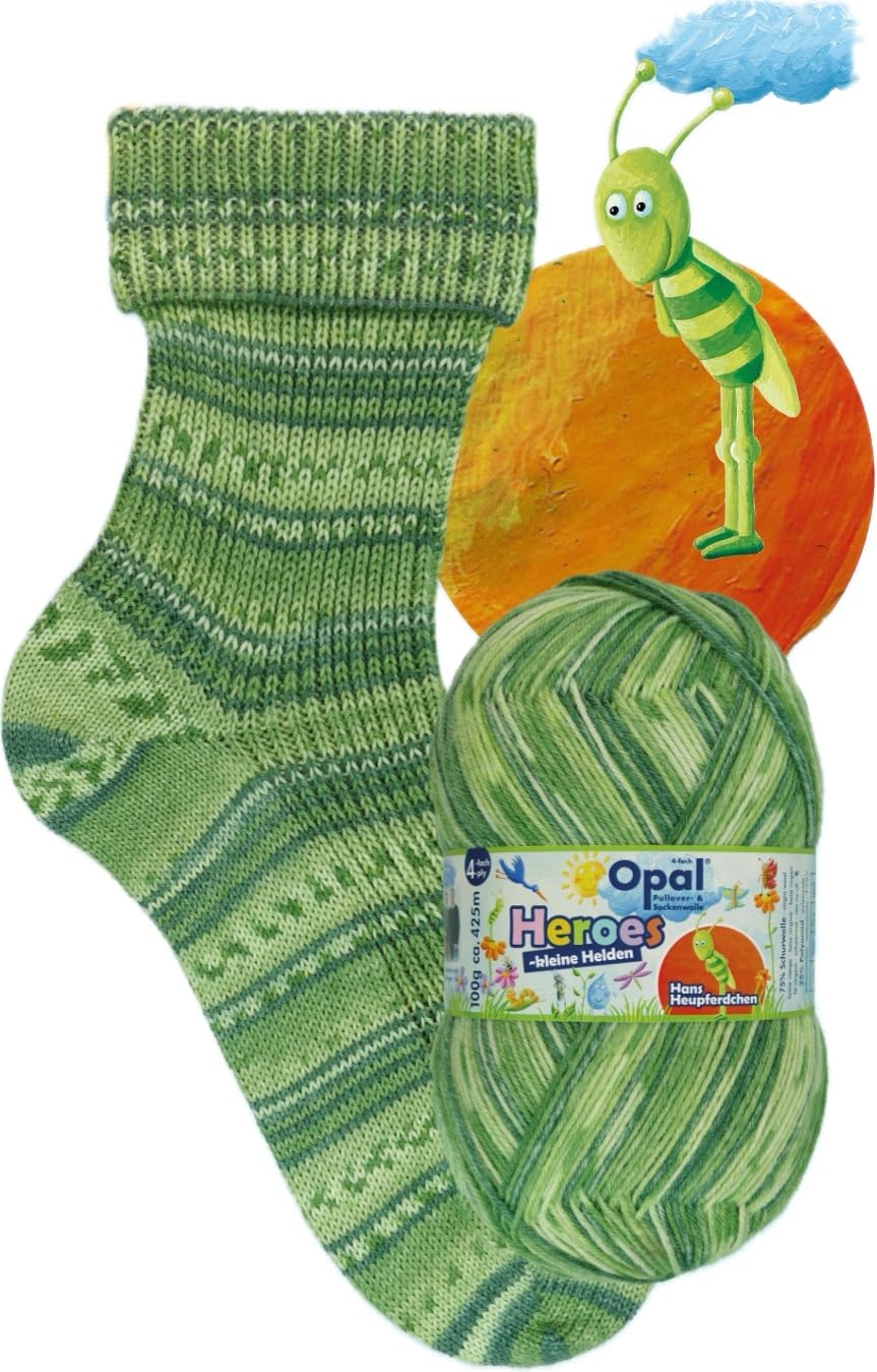 Opal Heroes Yarn, Medium-Fine, Color 11547, Multi-Color, 100g, Approx. 420m
Opal Heroes Yarn, Medium-Fine, Color 11547, Multi-Color, 100g, Approx. 420m