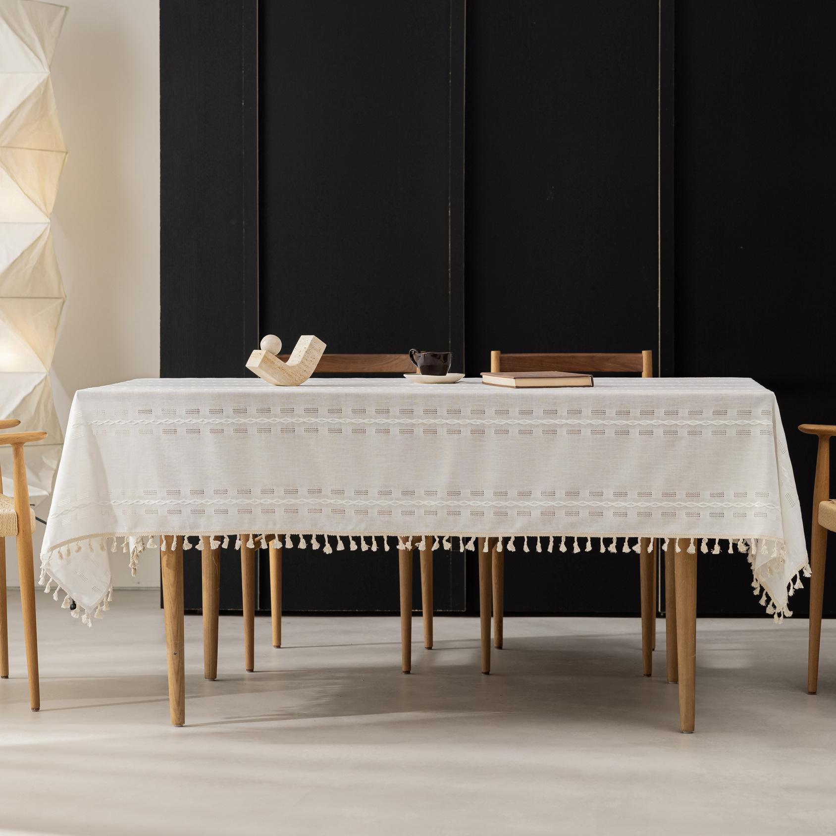 Tablecloth Simple Tassel Party Holiday Decor Home Textile Stripe Solid Color Plain Platform Ogai Cloth 90*90cm
Tablecloth Simple Tassel Party Holiday Decor Home Textile Stripe Solid Color Plain Platform Ogai Cloth 90*90cm