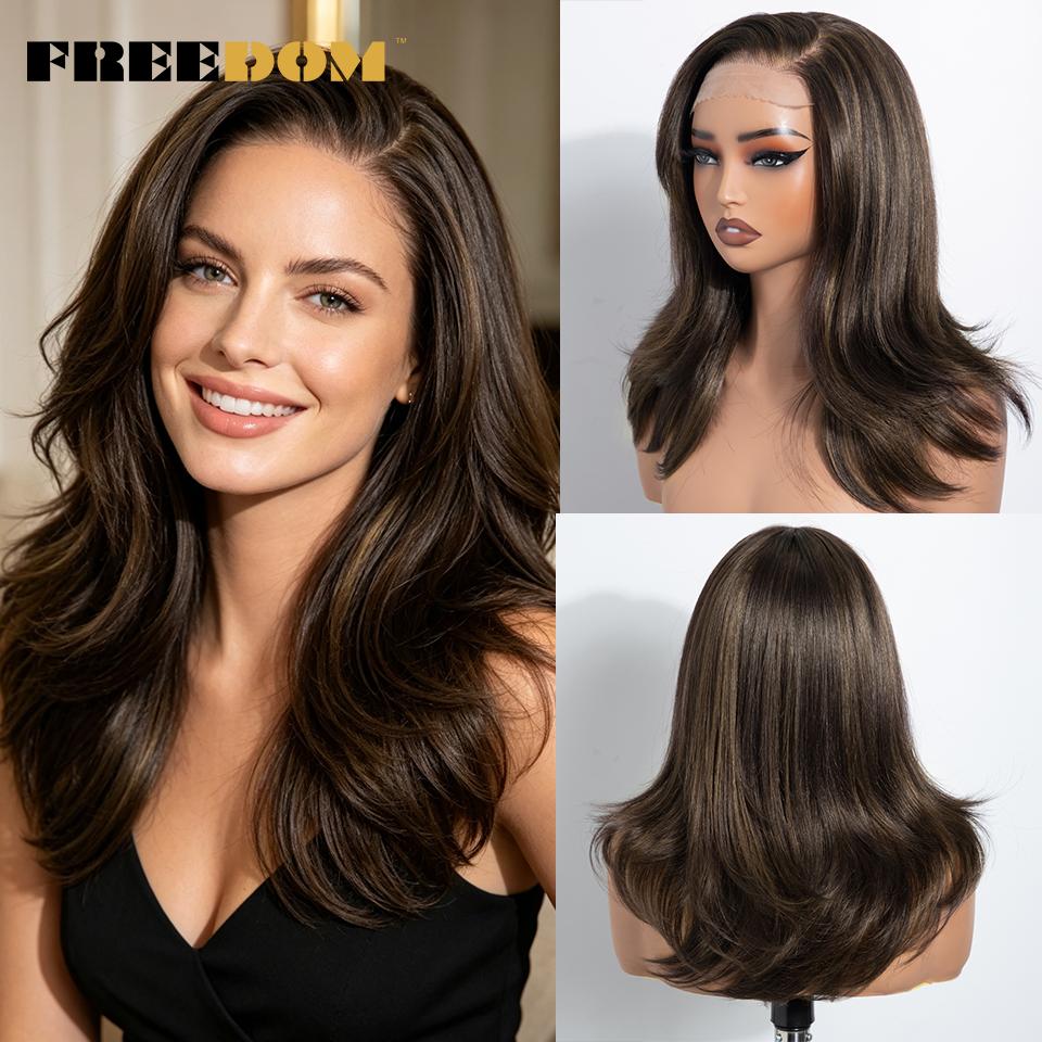 FREEDOM Synthetic Lace Front Wigs For Women 20 Layered Ombre Brown Blonde Wig 6x4 Pre-plucked Easy Wear And Go Glueless Wigs (as the picture,20inches)
FREEDOM Synthetic Lace Front Wigs For Women 20 Layered Ombre Brown Blonde Wig 6x4 Pre-plucked Easy Wear And Go Glueless Wigs (as the picture,20inches)
