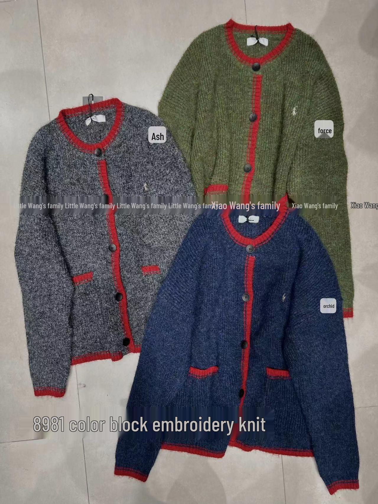 Xiao Wang s 8981 Korean Style Plus Size Color Block Embroidered Knit Cardigan Sweater One Size синий
Xiao Wang s 8981 Korean Style Plus Size Color Block Embroidered Knit Cardigan Sweater One Size синий