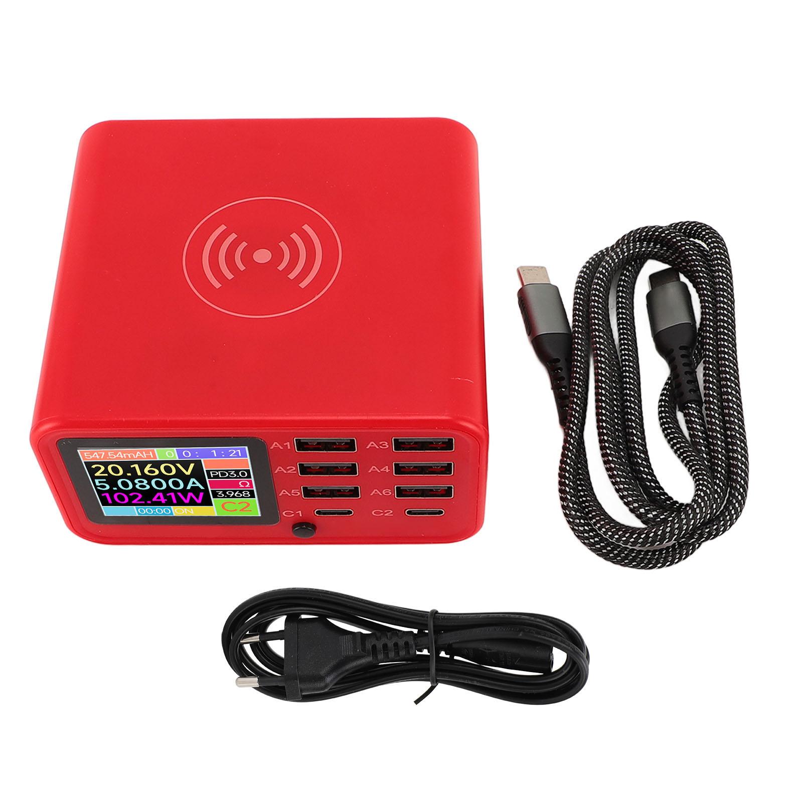 320W USB Fast Charging Station 8 Port PD100W QC3.0 GaN Charger 15W Wireless Charging 100W USB C US Plug
320W USB Fast Charging Station 8 Port PD100W QC3.0 GaN Charger 15W Wireless Charging 100W USB C US Plug